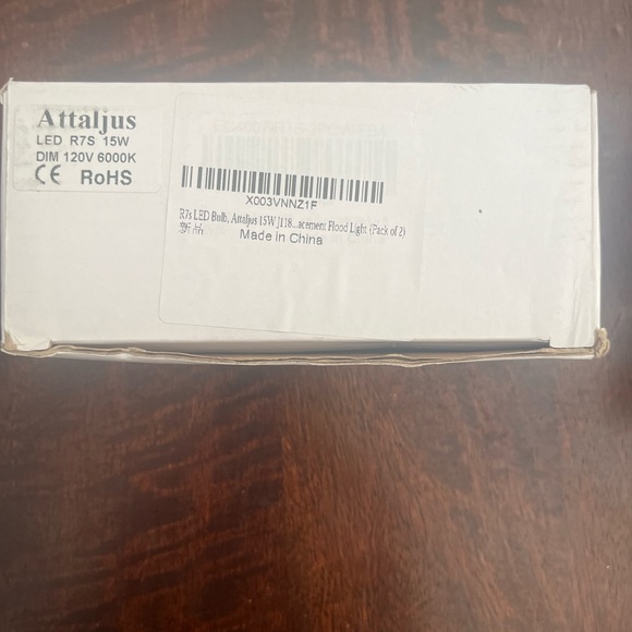 SET of 2 Attaljus LED R7S 15W DIM 120v 6000 K Floodlights NEW OPEN BOX - Picture 6 of 7